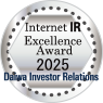 Daiwa IR's 2025 Internet IR Awards Received: Excellence Award
