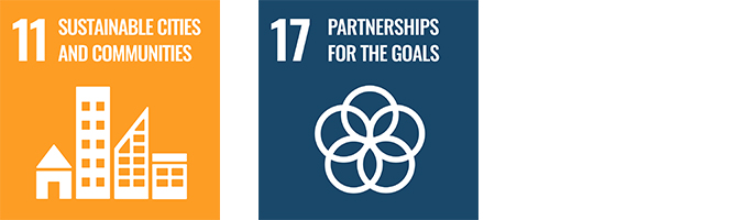 11 SUSTAINABLE CITIES AND COMMUNITIES 17 PARTNERSHIPS FOR THE GOALS