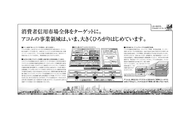 「アコムの事業のひろがり」